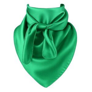 Green Wild Rage Large Scarf 23x23 Inches Silk Feel Polyester Western Accessory C